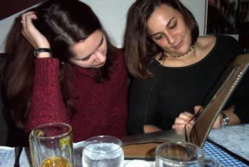 Foster and MJ, trying to decide what to eat