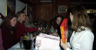 then debates hiding her first gift