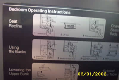 bedroom operating instructions