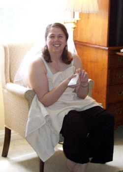 tess smiling, pre-application