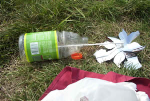 See? Even the pinwheel is too hot to carry on.